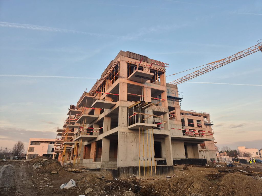 Structura unei clădiri de apartamente Green Lake