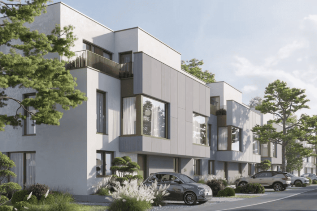 Modern villa with a garden in the Green Lake residential complex